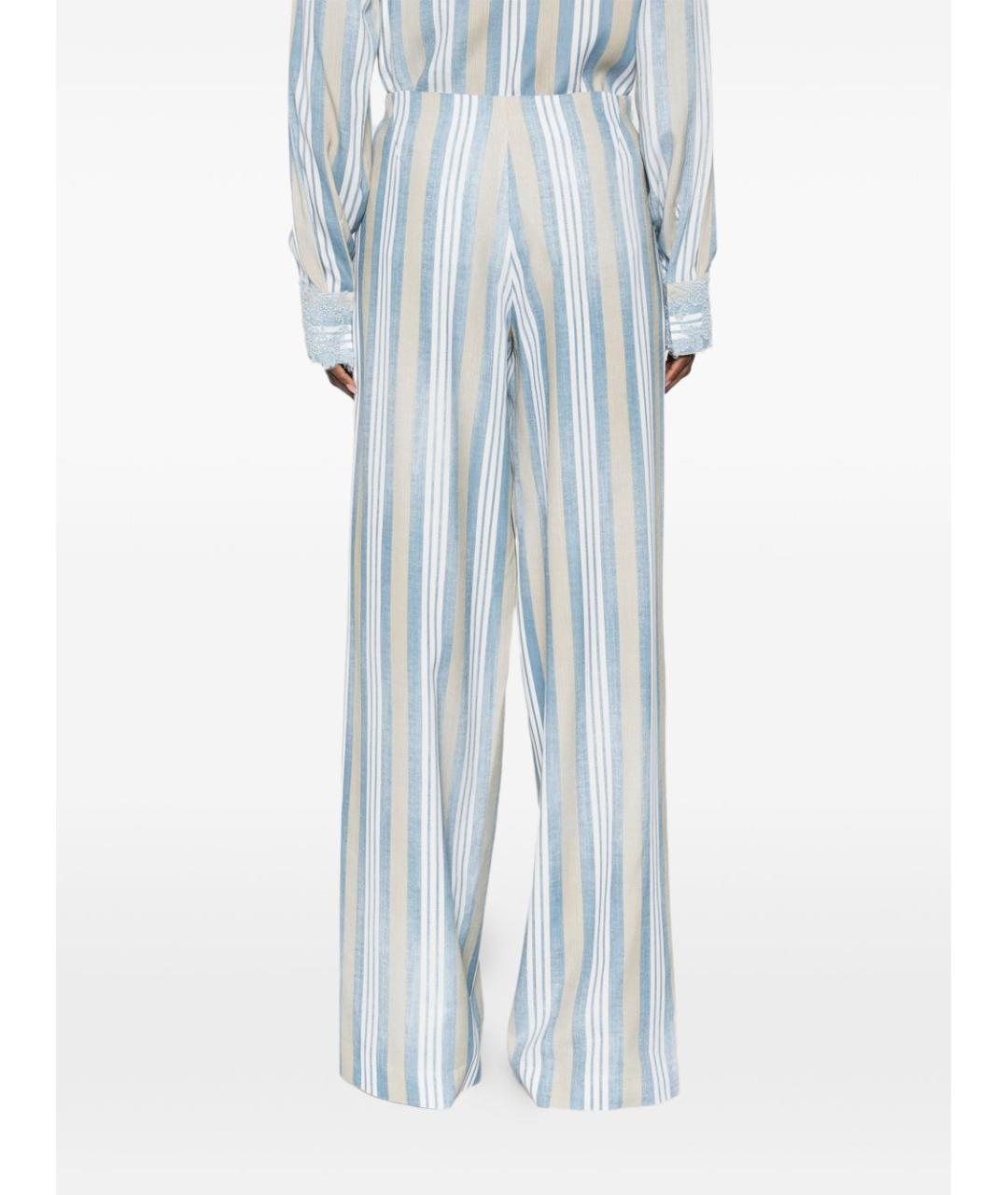 ERMANNO SCERVINO Мульти вискозные брюки широкие, фото 5