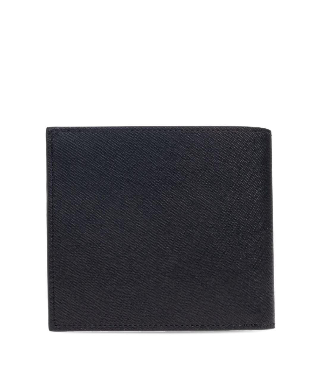 PAUL SMITH Черный кожаный кошелек, фото 4