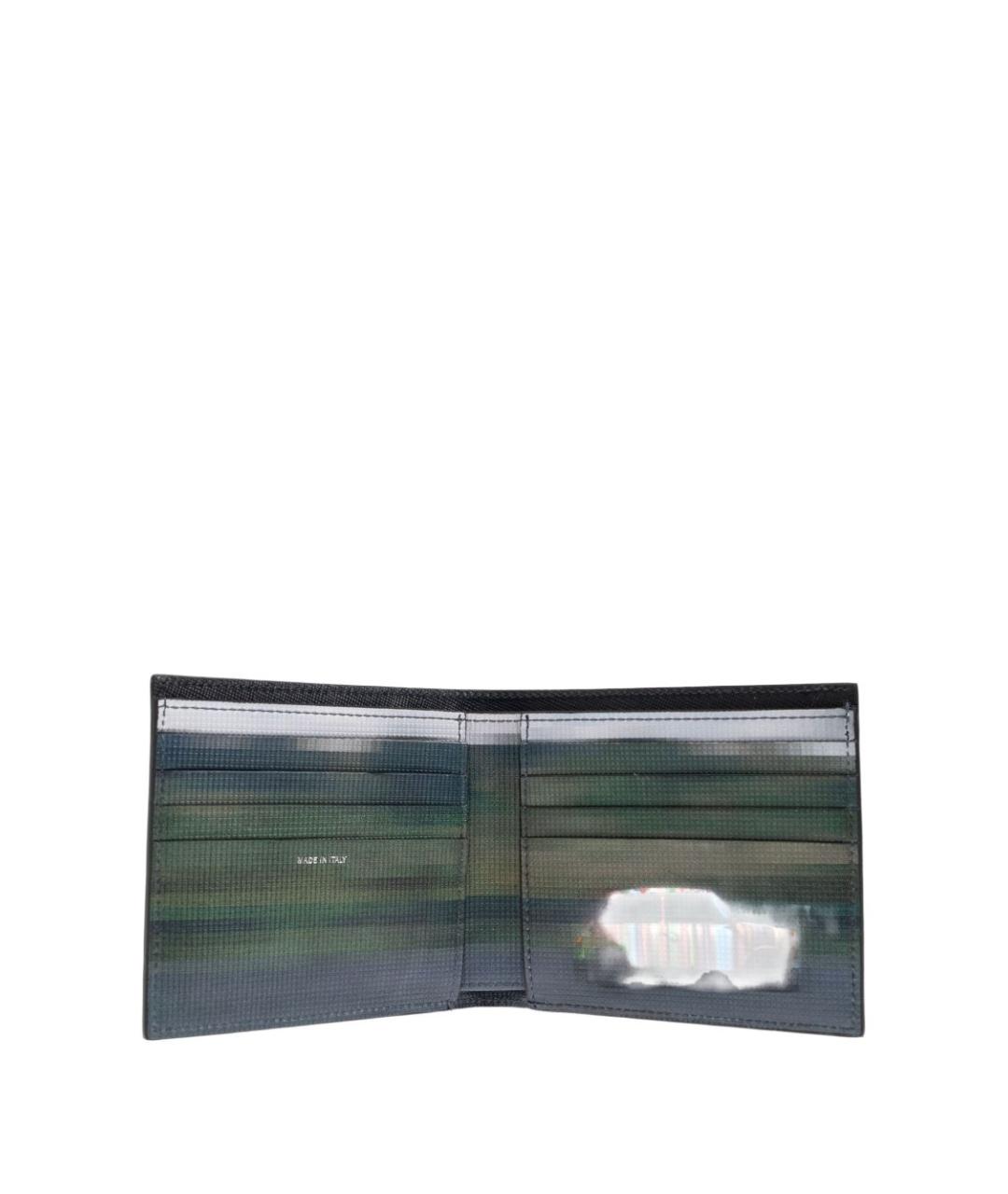 PAUL SMITH Черный кожаный кошелек, фото 3