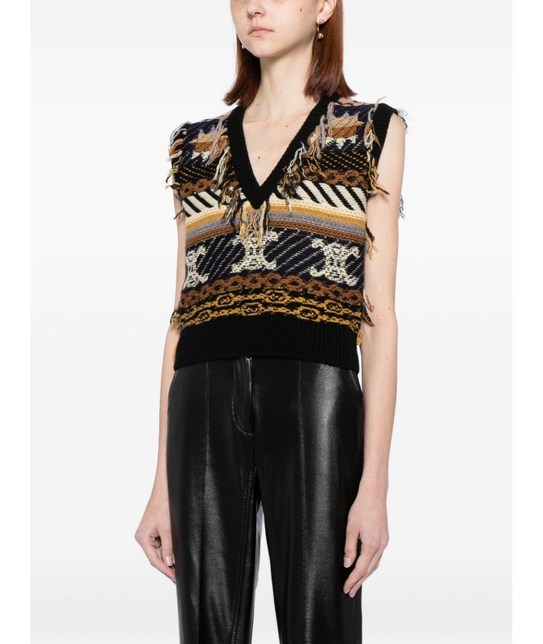 CELINE Мульти кашемировая жилетка, фото 5