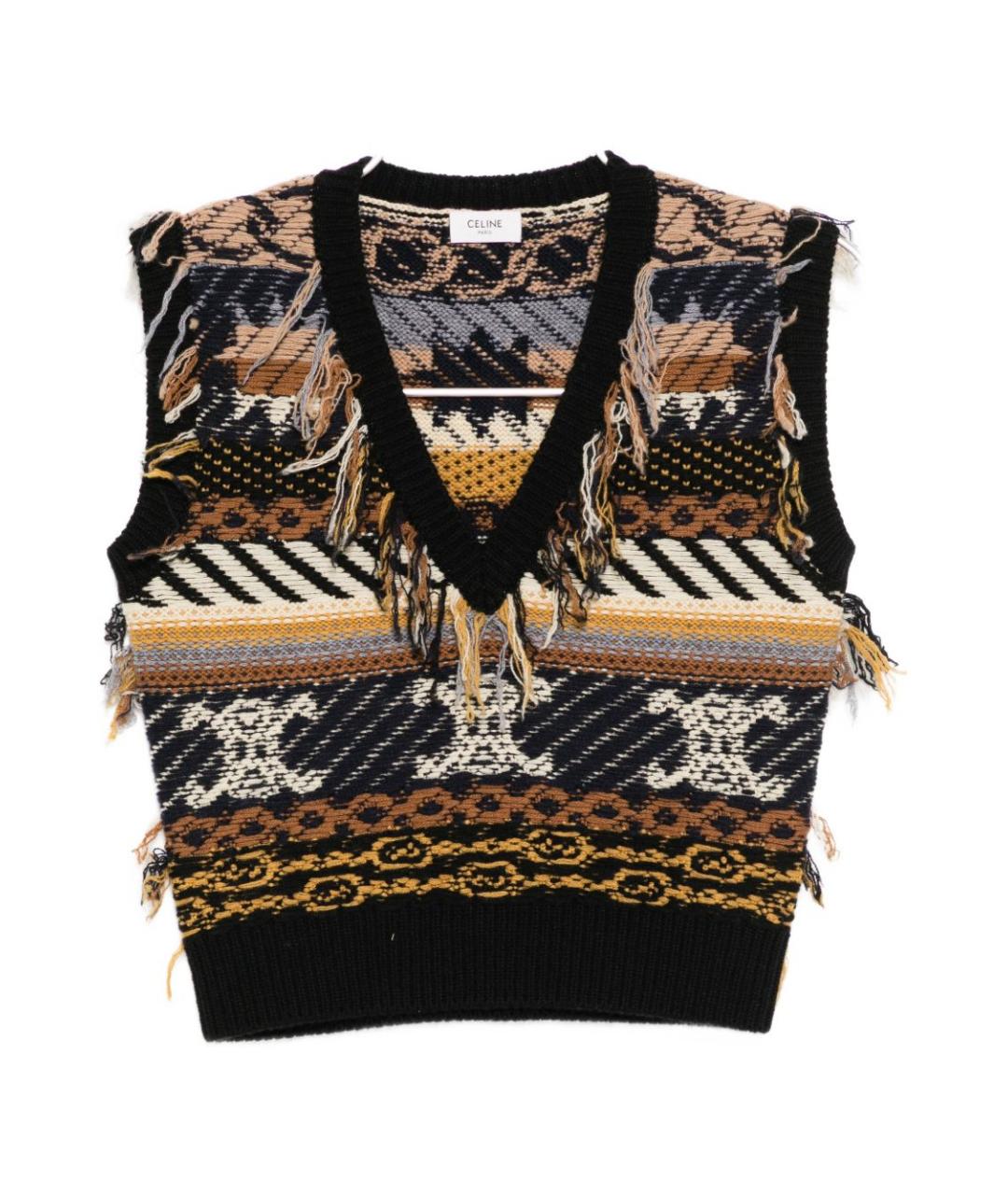 CELINE Мульти кашемировая жилетка, фото 1