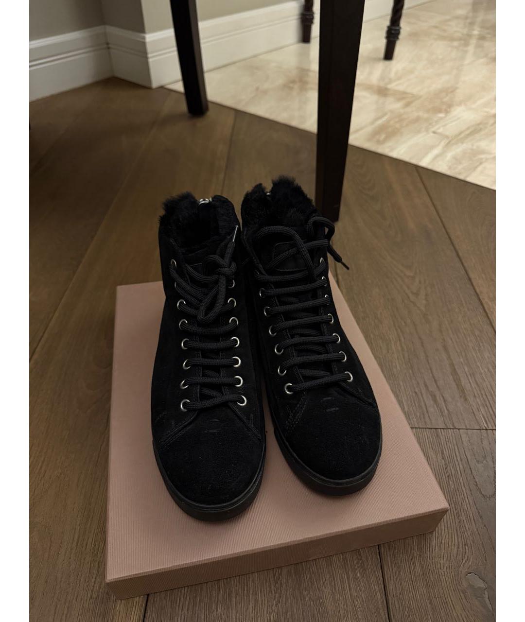 GIANVITO ROSSI Черные замшевые ботинки, фото 3