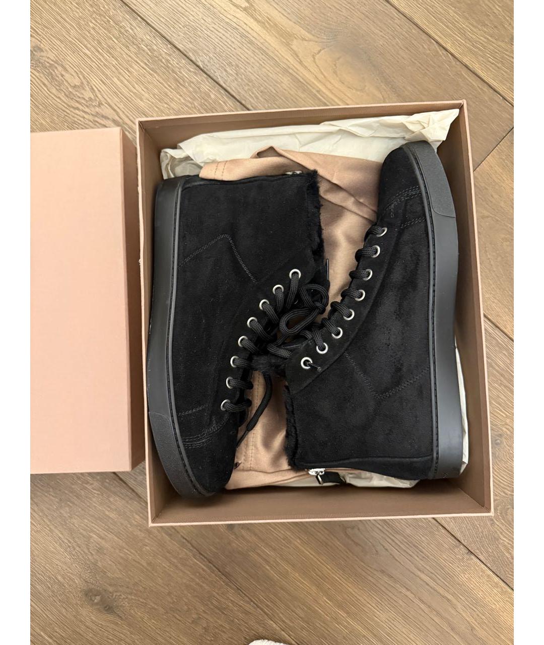 GIANVITO ROSSI Черные замшевые ботинки, фото 9
