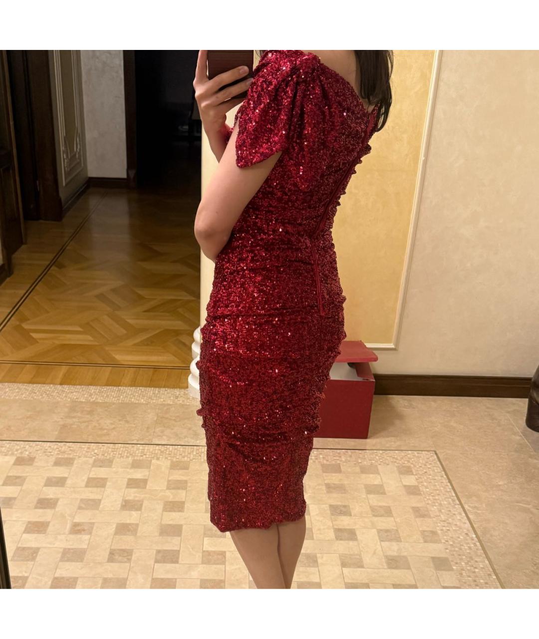 DOLCE&GABBANA Красное вечернее платье, фото 2