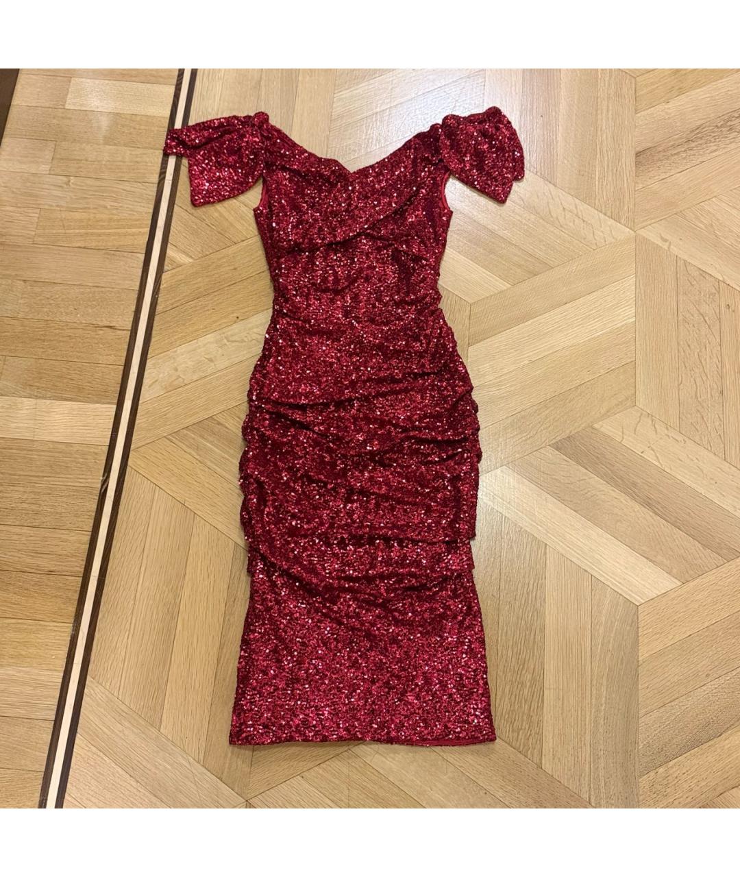 DOLCE&GABBANA Красное вечернее платье, фото 5