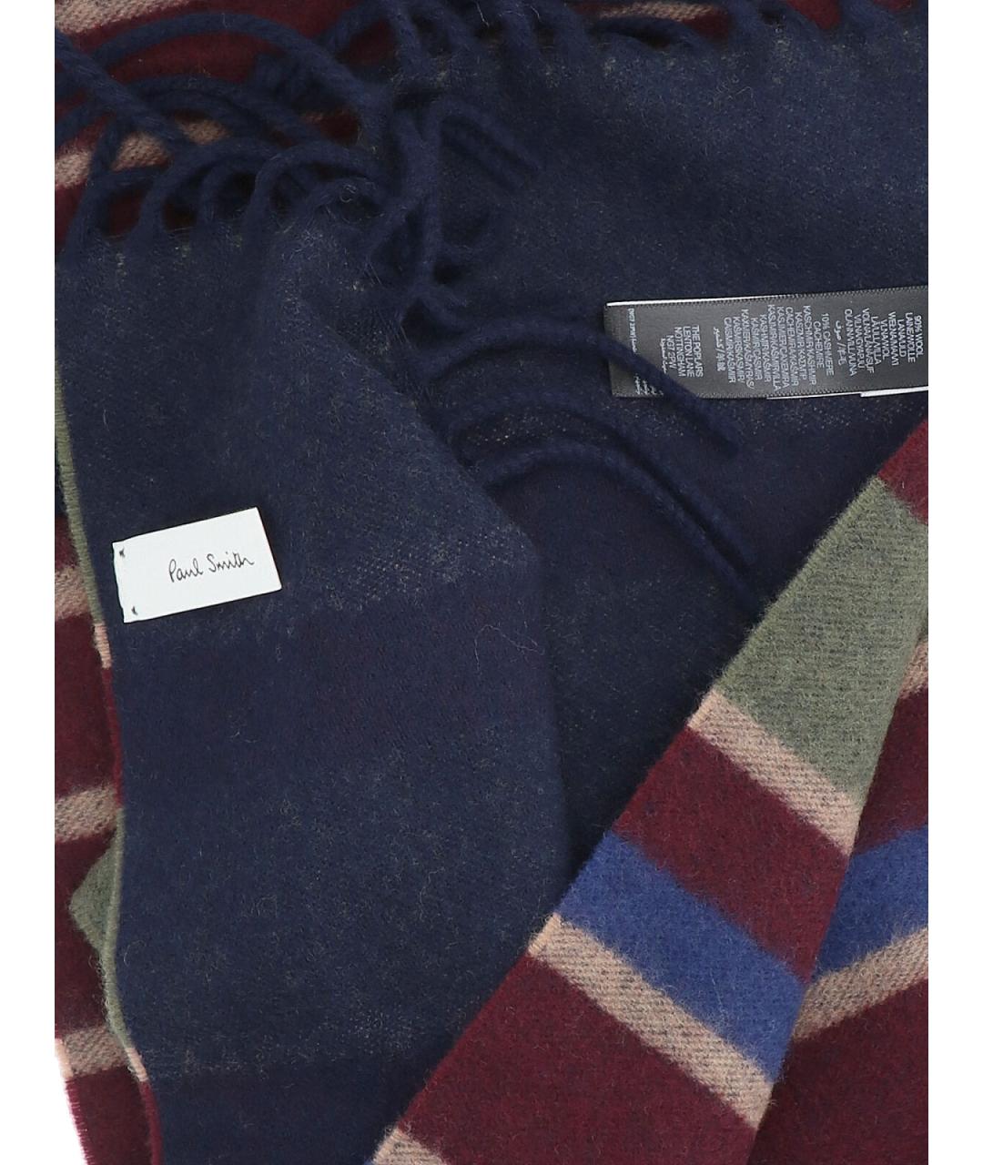 PAUL SMITH Мульти шерстяной шарф, фото 3