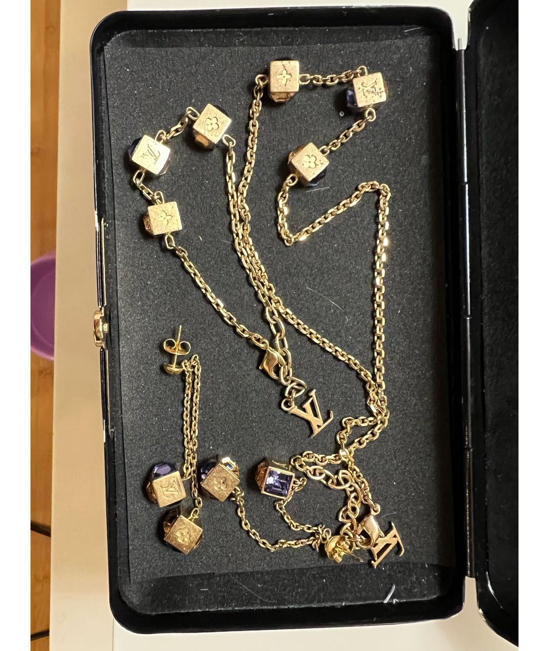 LOUIS VUITTON Золотой металлический комплект, фото 9