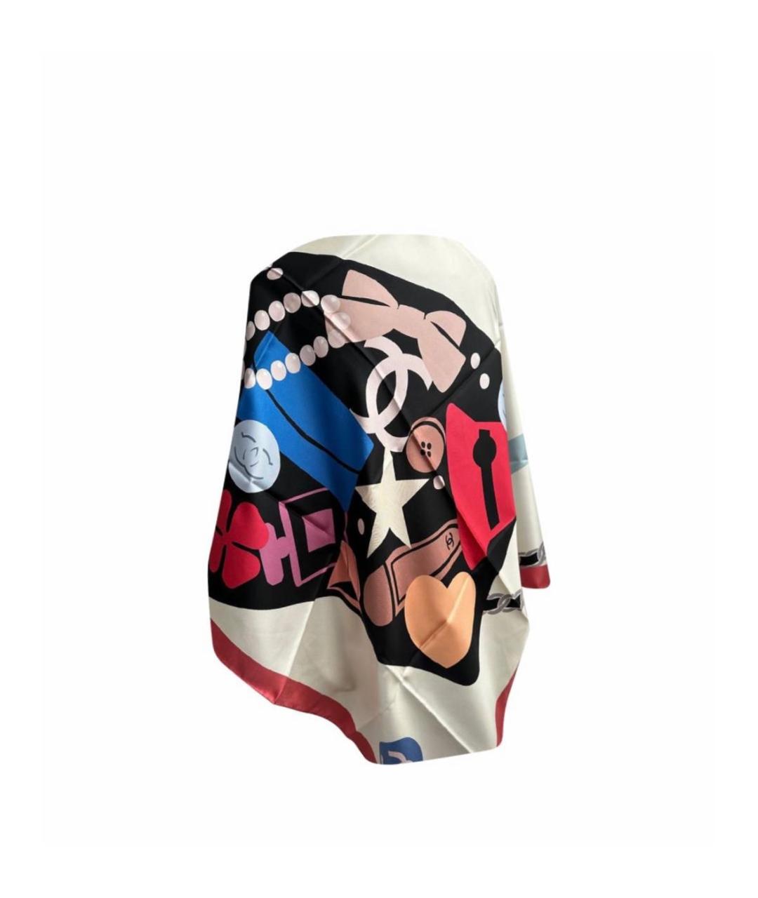 CHANEL Мульти шелковый платок, фото 2