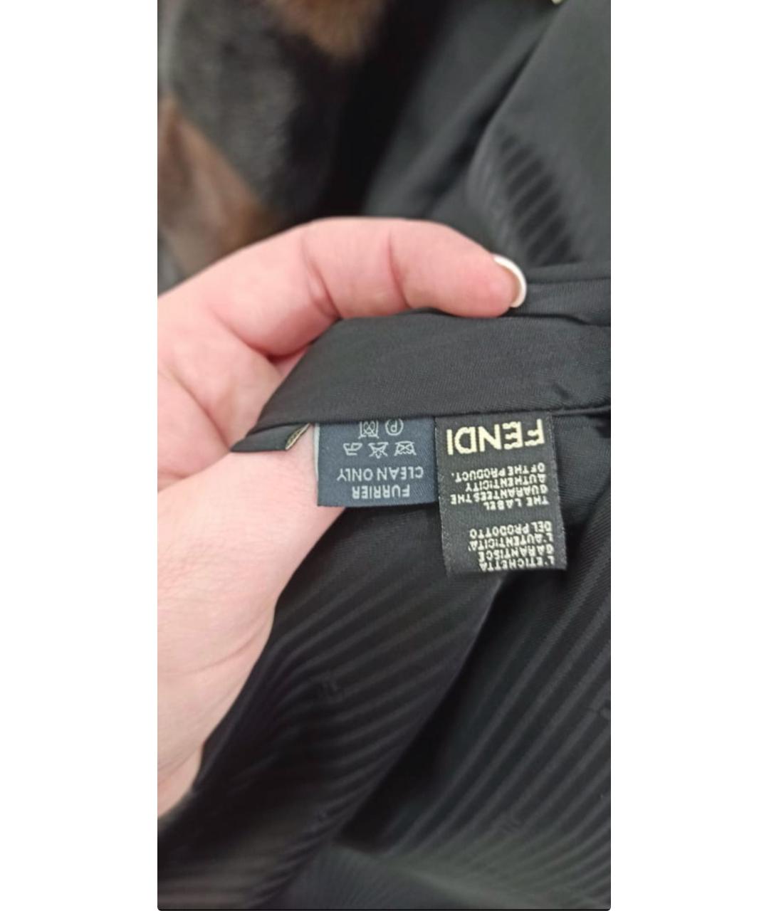 CELINE Серая меховая шуба, фото 5