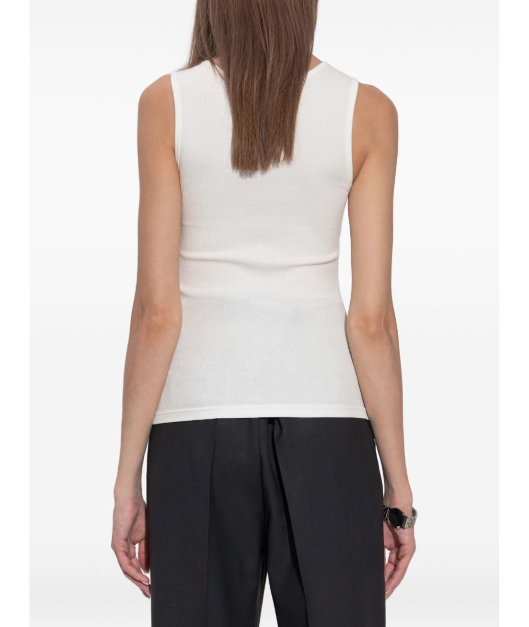 MM6 MAISON MARGIELA Белая хлопковая майка, фото 3