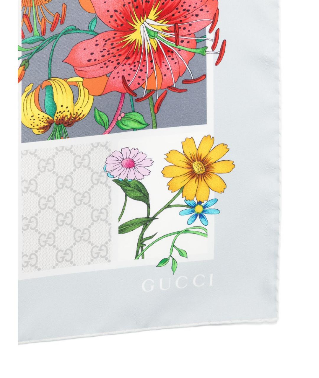 GUCCI Мульти шелковый платок, фото 3