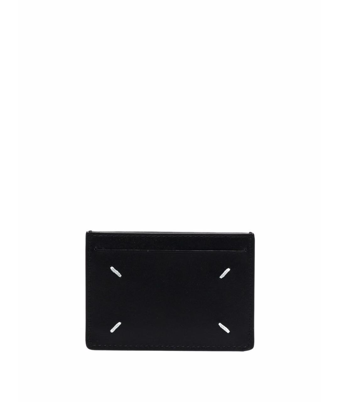 MAISON MARGIELA Черный кожаный кардхолдер, фото 3