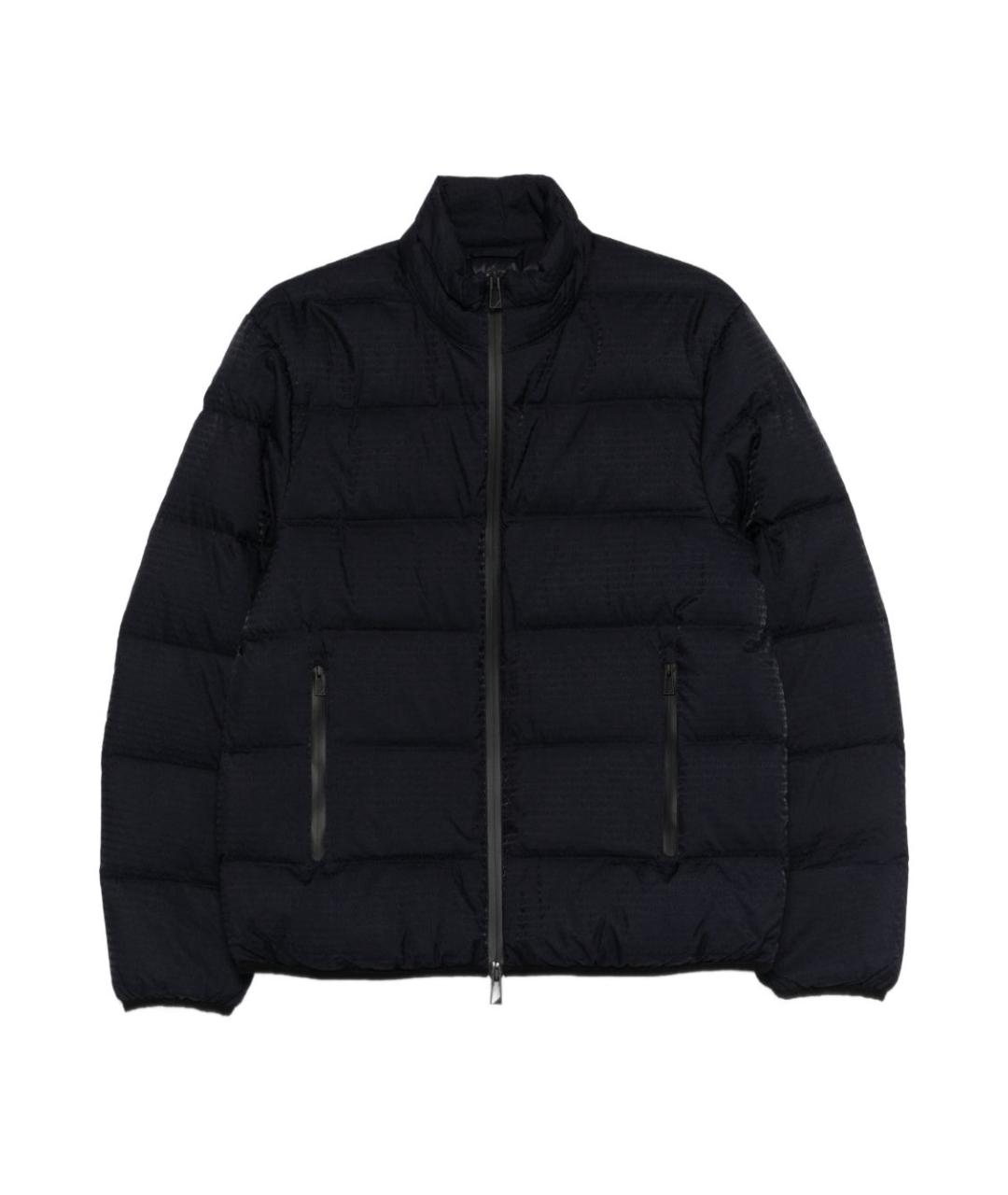 EMPORIO ARMANI Темно-синий полиамидовый пуховик, фото 1