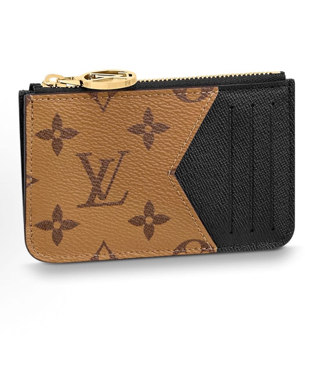 LOUIS VUITTON Коричневый кардхолдер, фото 4