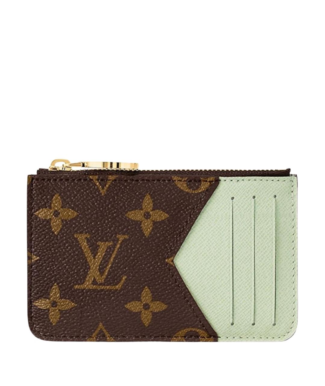 LOUIS VUITTON Зеленый кардхолдер, фото 1