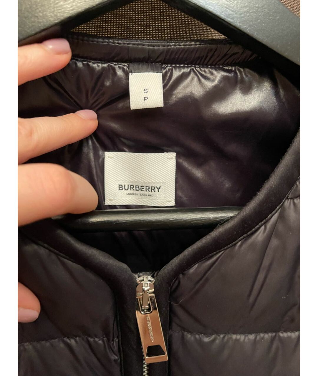 BURBERRY Черная полиэстеровая куртка, фото 3