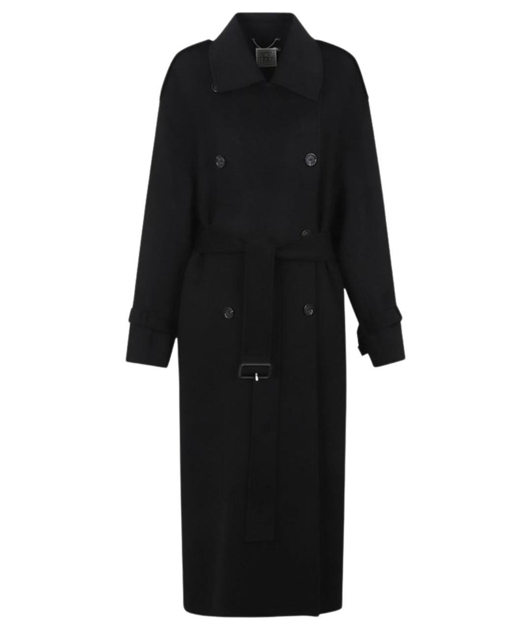 TOTEME Черное шерстяное пальто, фото 1