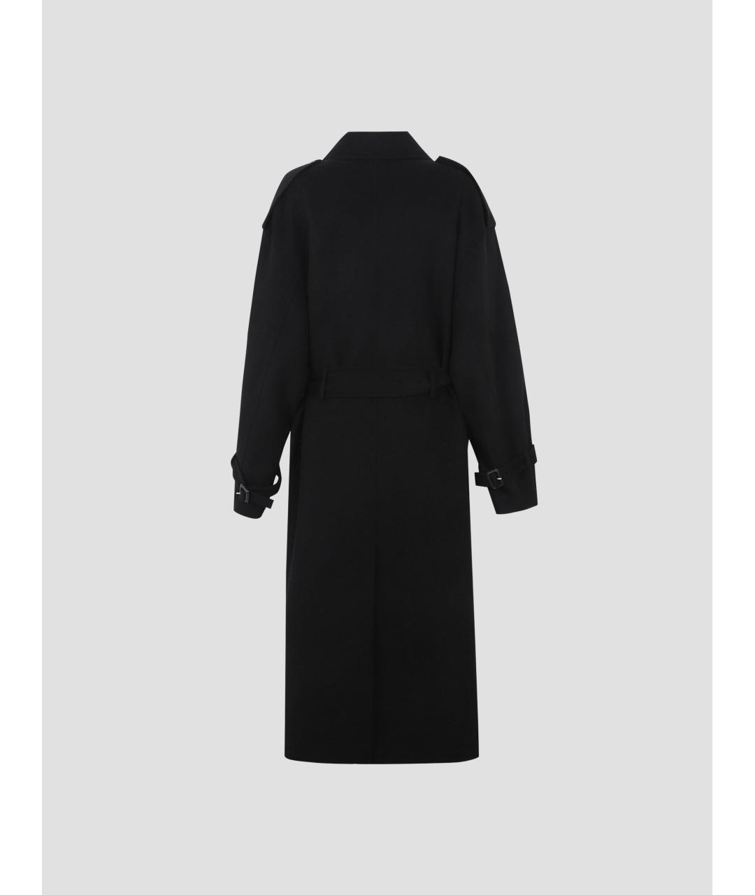 TOTEME Черное шерстяное пальто, фото 2