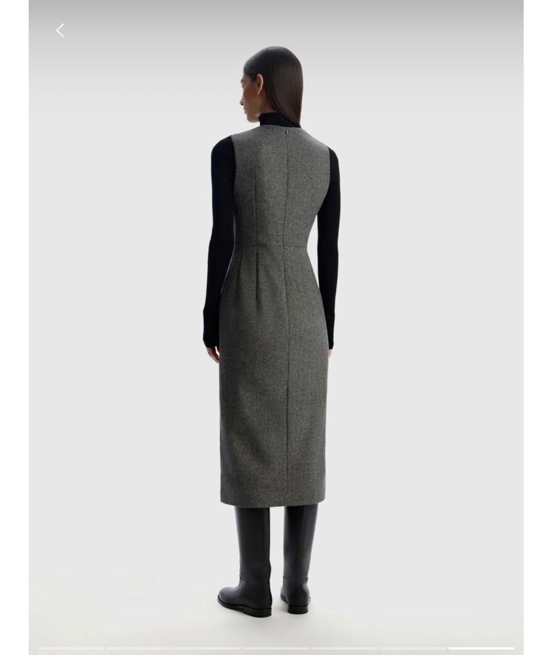 12 STOREEZ Серое кашемировое повседневное платье, фото 7