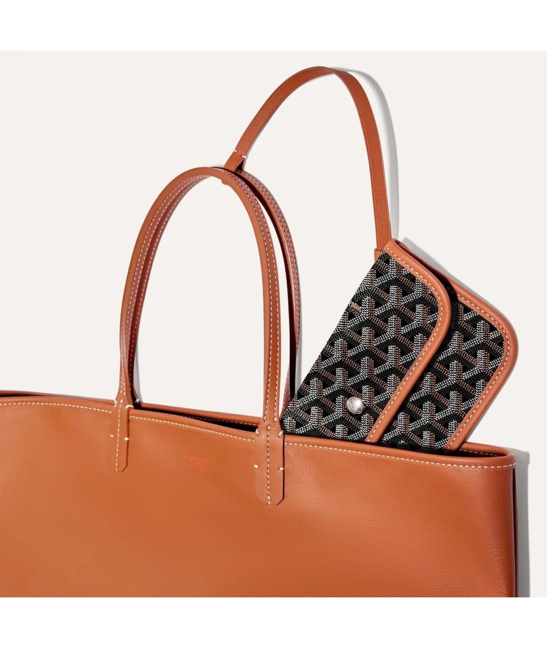 GOYARD Коричневая сумка тоут, фото 3