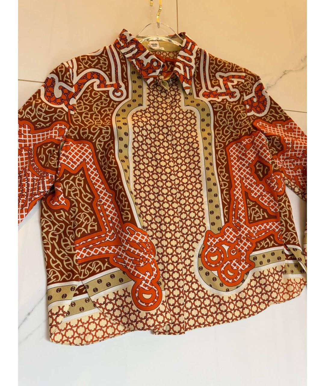 HERMES Шелковый костюм с брюками, фото 5