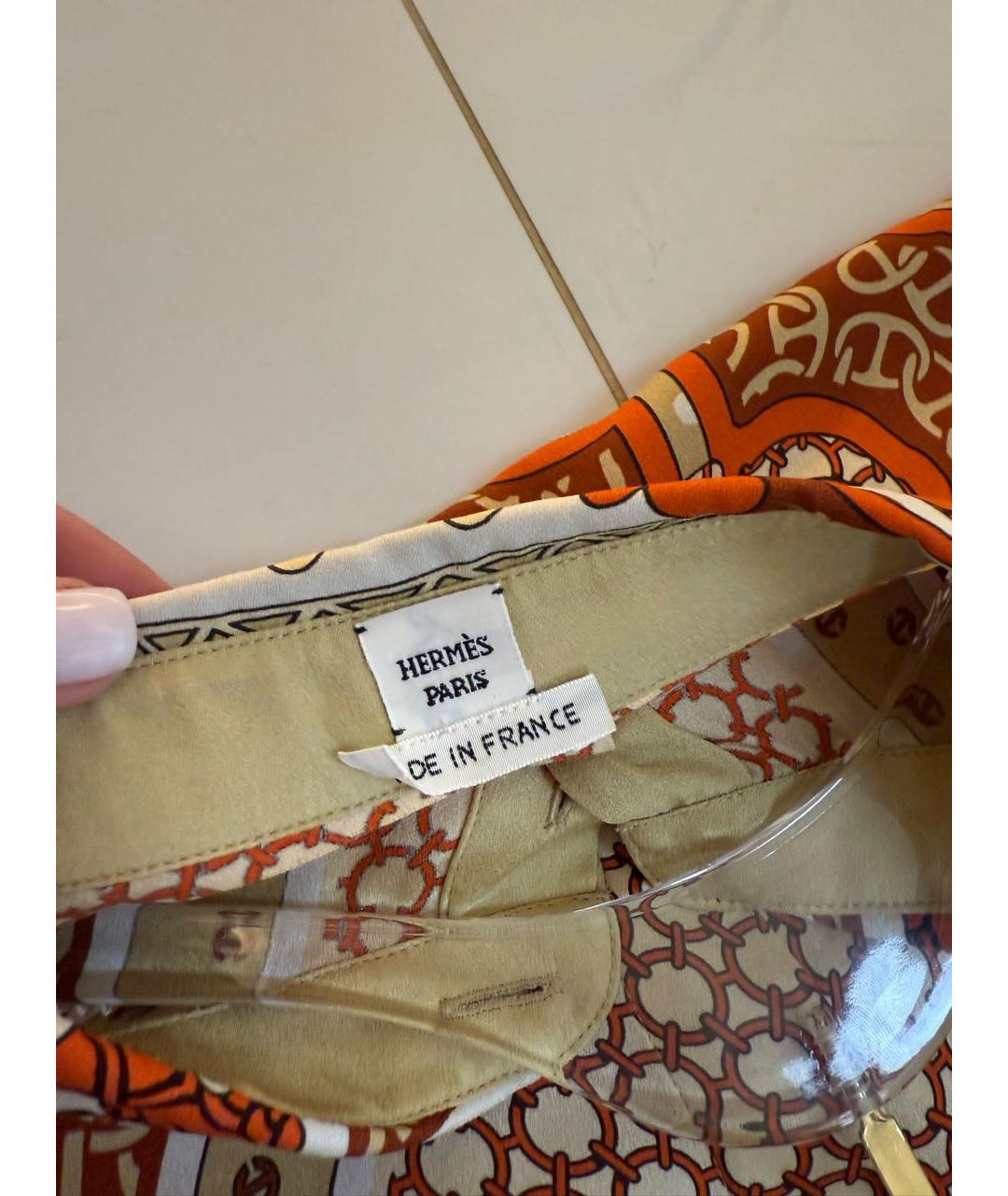 HERMES Шелковый костюм с брюками, фото 4