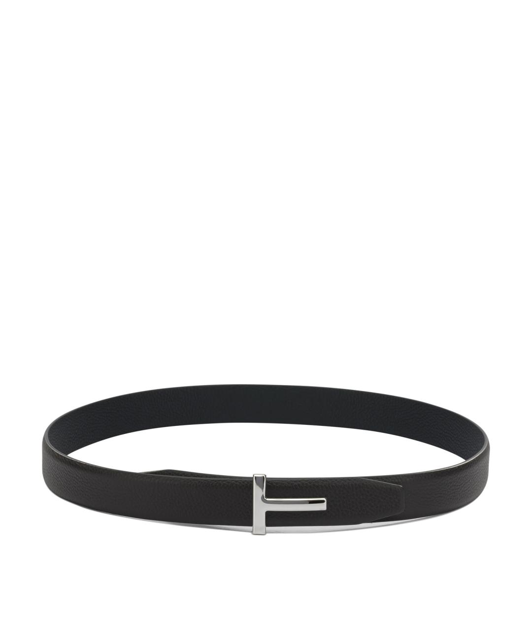 TOM FORD Черный кожаный ремень, фото 1