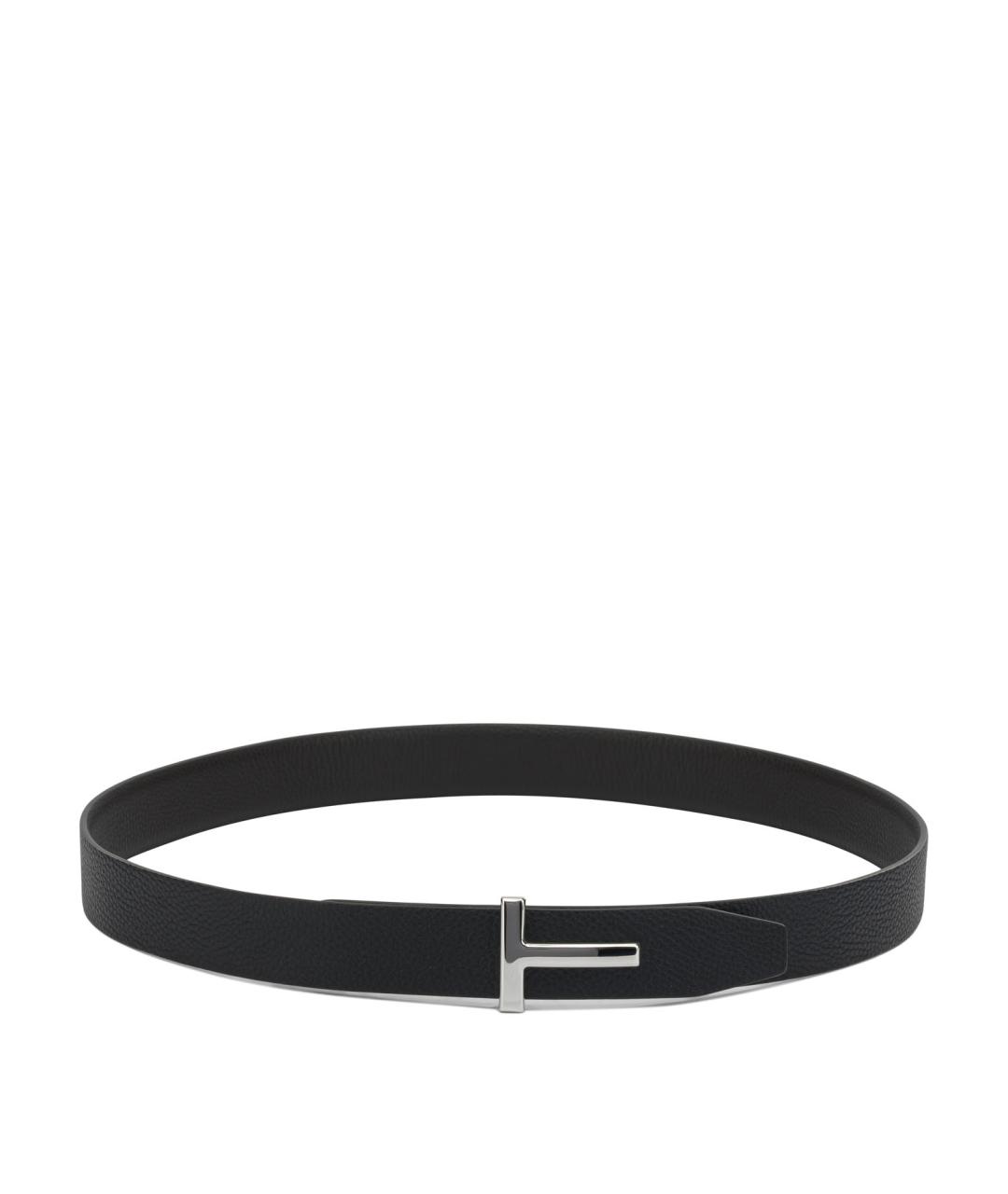 TOM FORD Черный кожаный ремень, фото 2