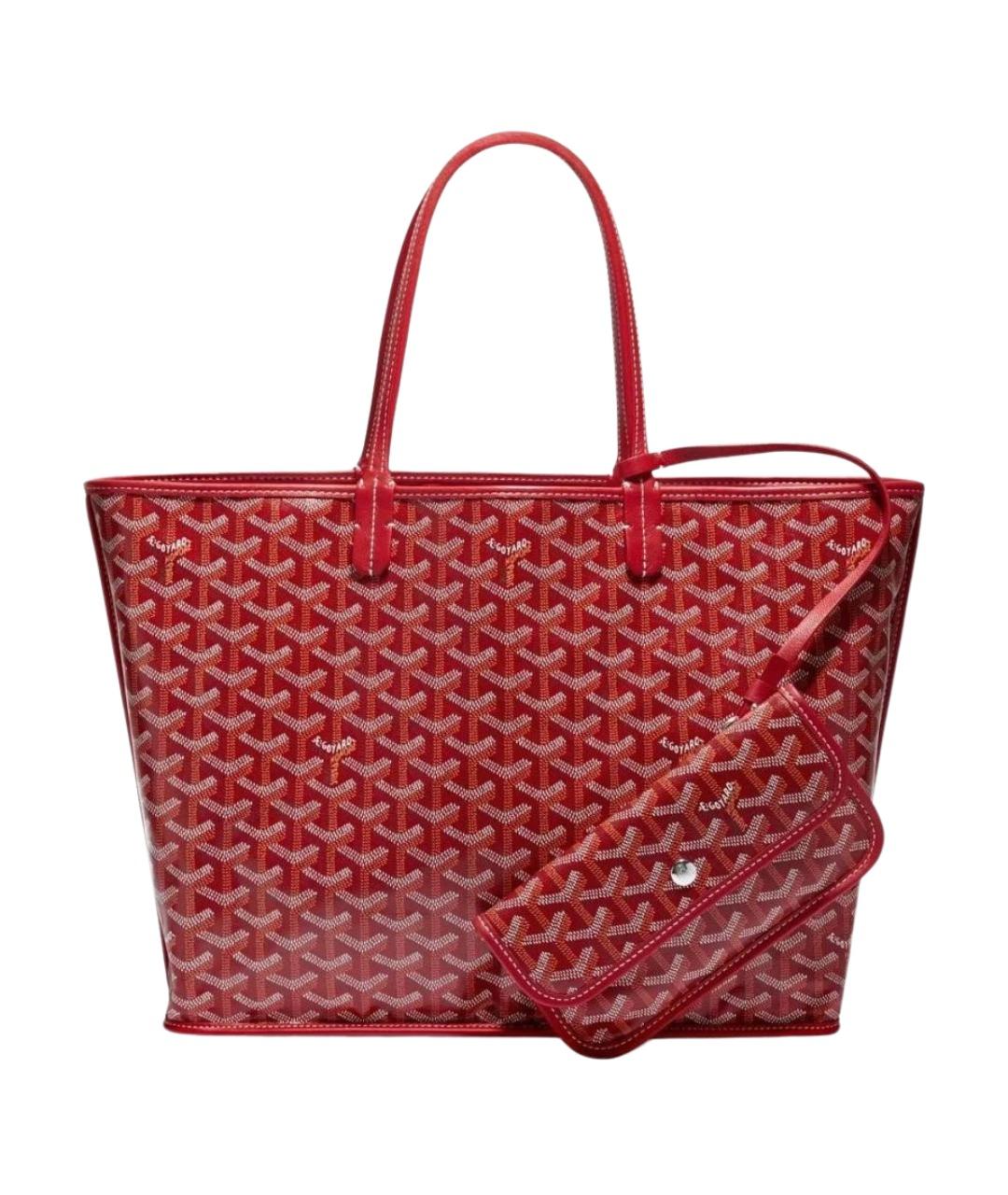 GOYARD Красная сумка тоут, фото 1
