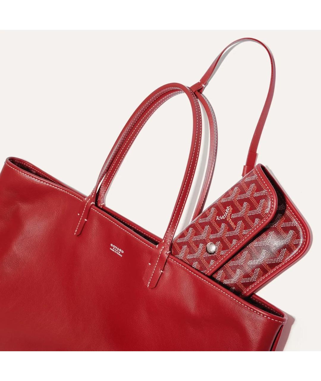 GOYARD Красная сумка тоут, фото 3