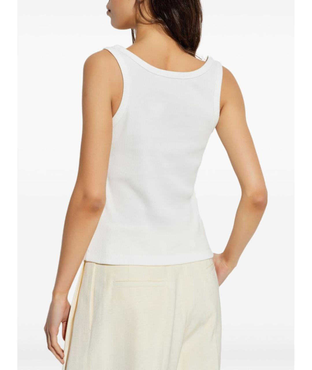TORY BURCH Белая хлопковая майка, фото 5