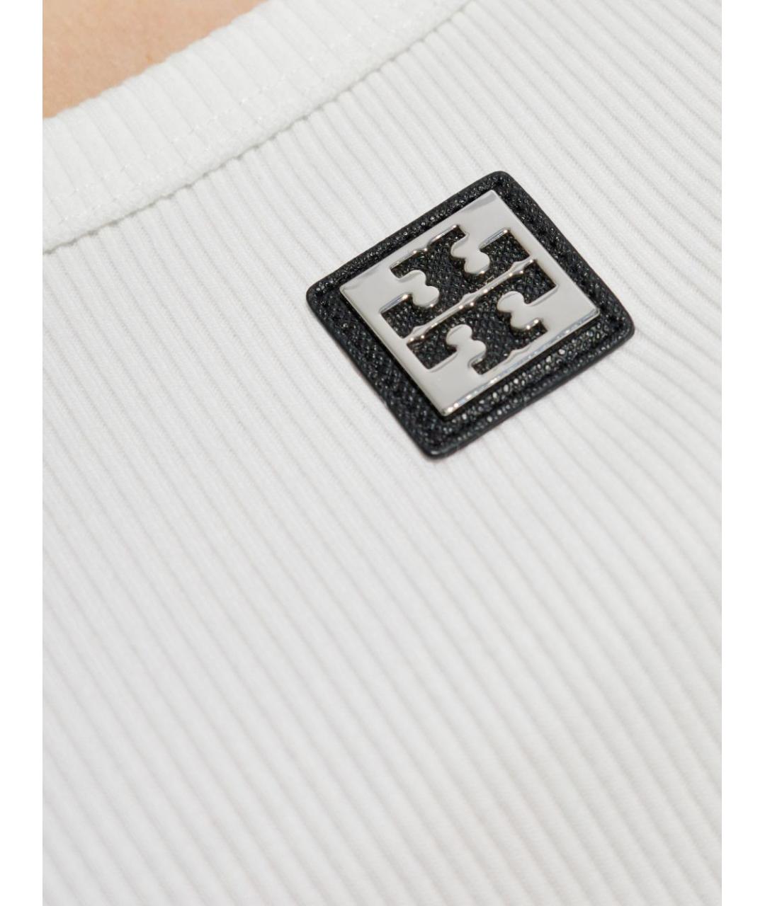 TORY BURCH Белая хлопковая майка, фото 2