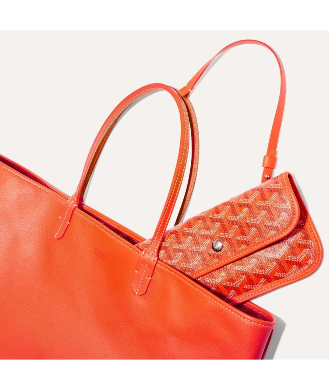 GOYARD Оранжевая сумка тоут, фото 3