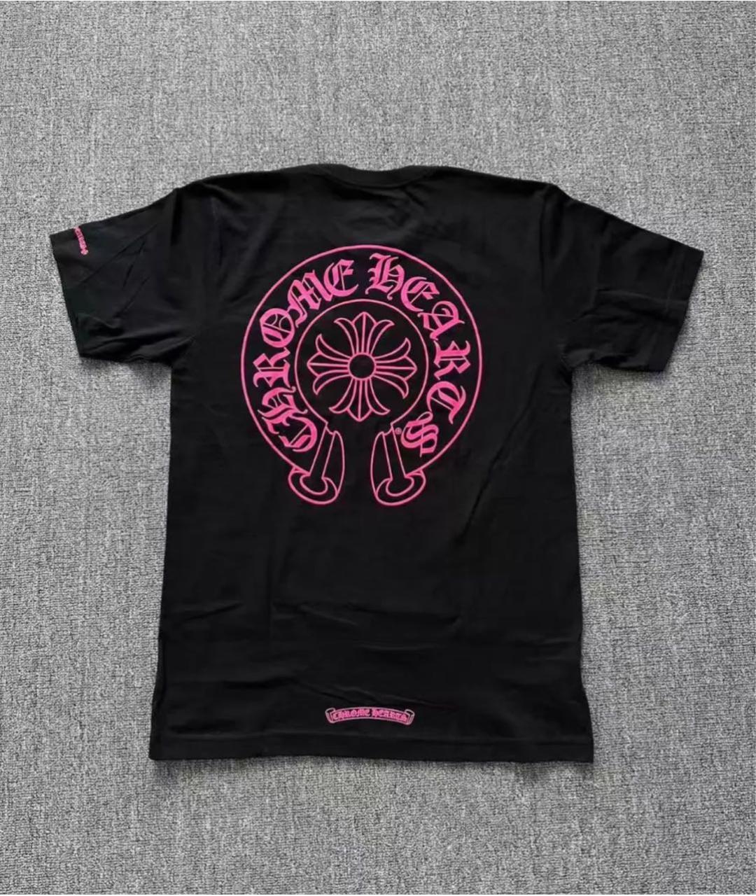 CHROME HEARTS Черная хлопковая футболка, фото 2