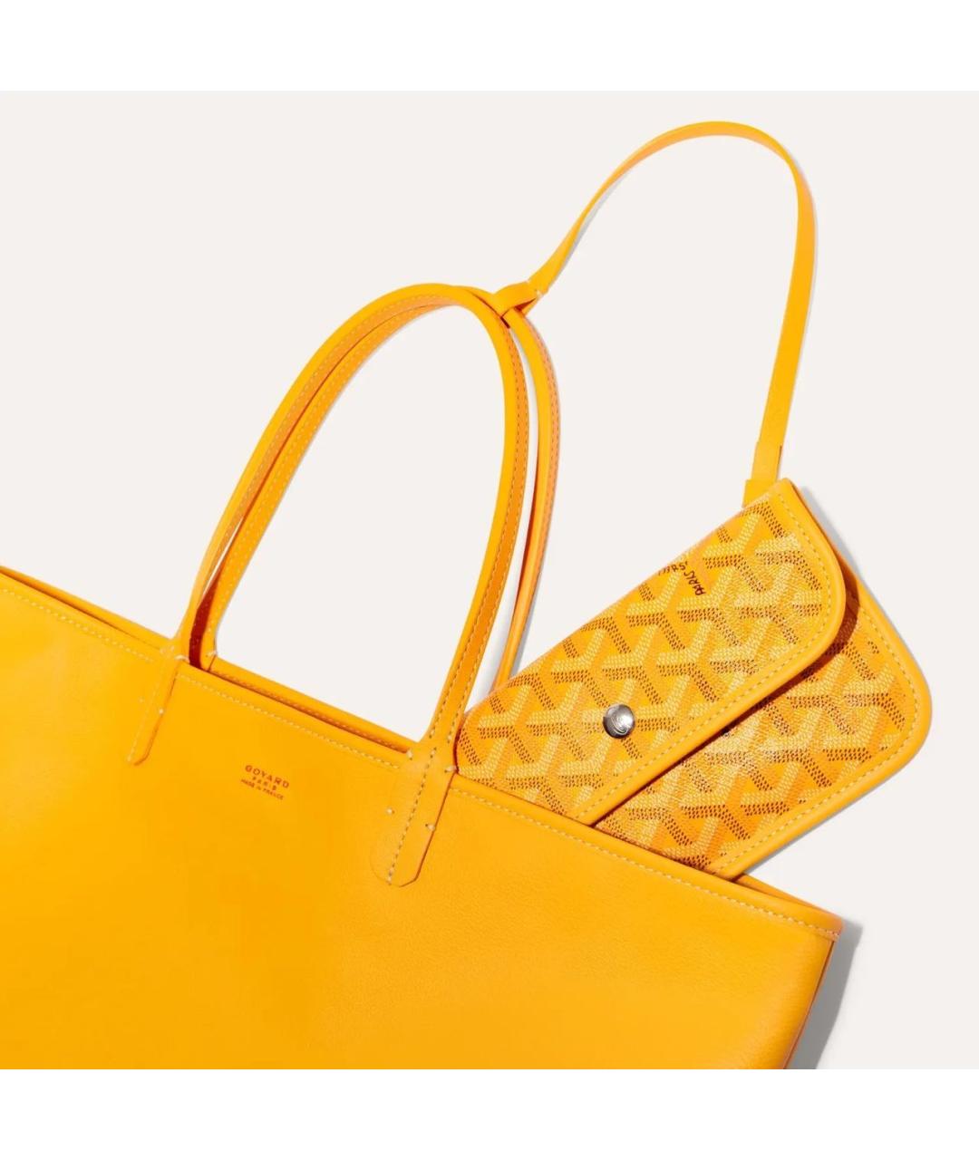 GOYARD Желтая сумка тоут, фото 3