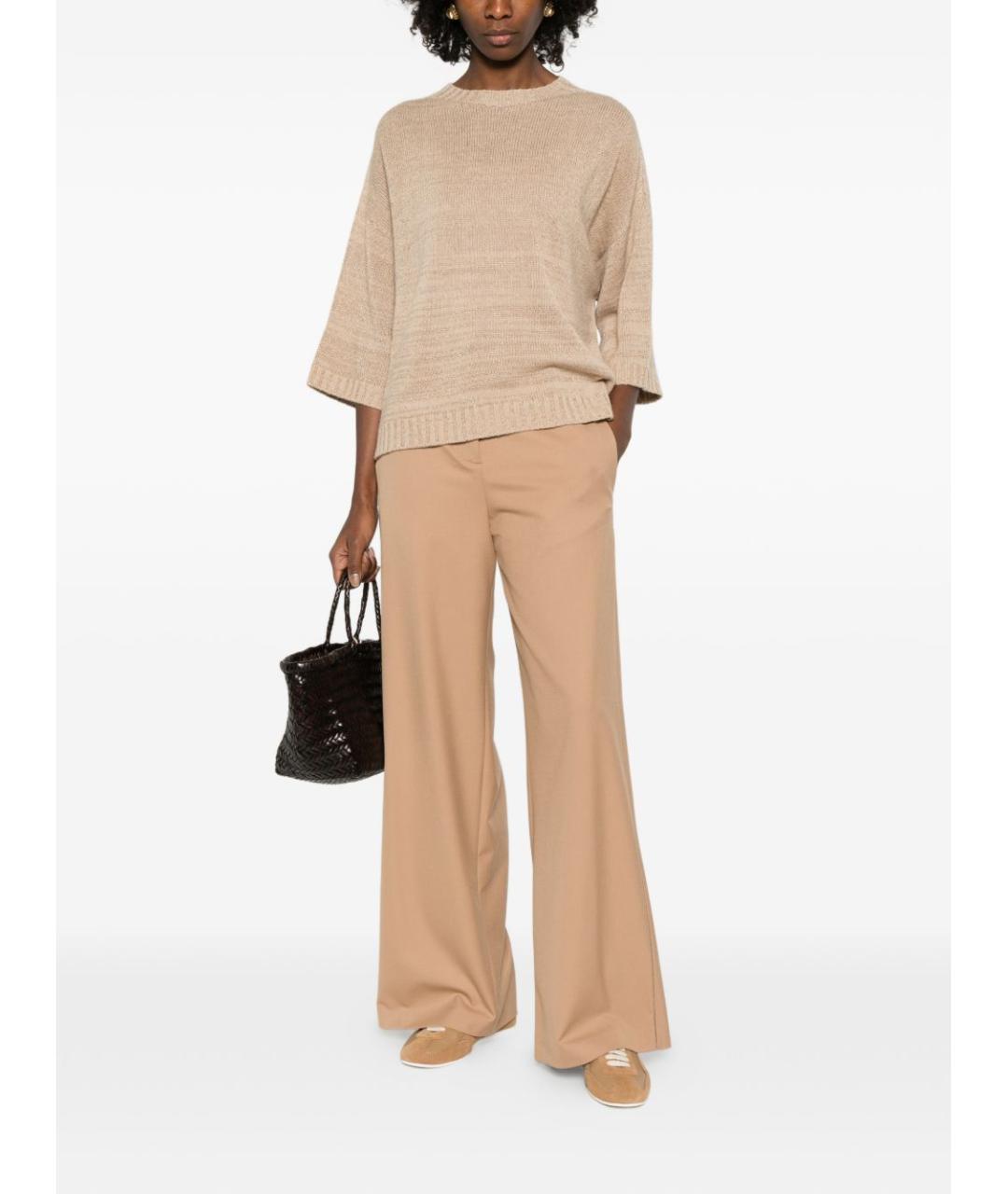 FABIANA FILIPPI Бежевый шерстяной джемпер / свитер, фото 4