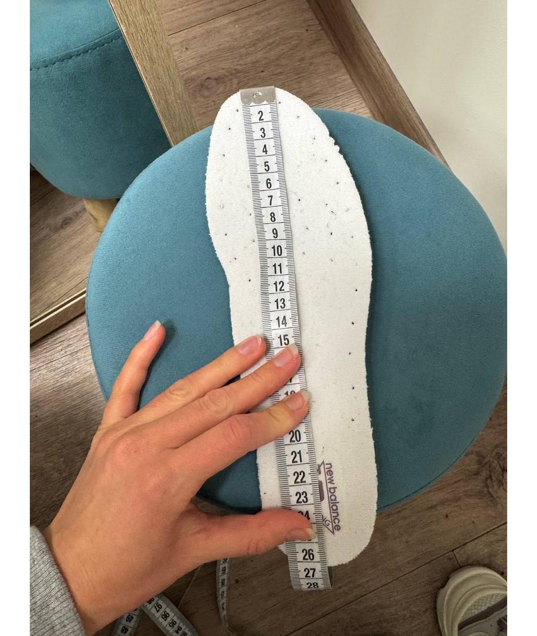 NEW BALANCE Белые текстильные кроссовки, фото 6