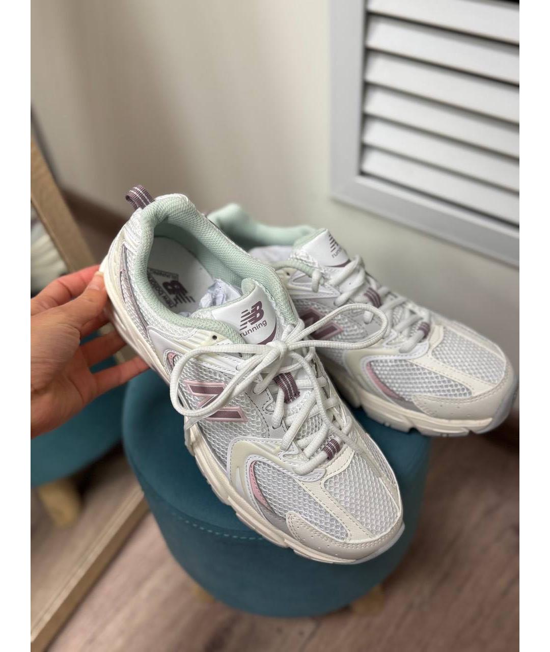 NEW BALANCE Белые текстильные кроссовки, фото 7