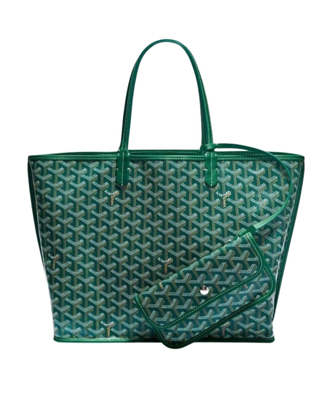 GOYARD Зеленая сумка тоут, фото 1