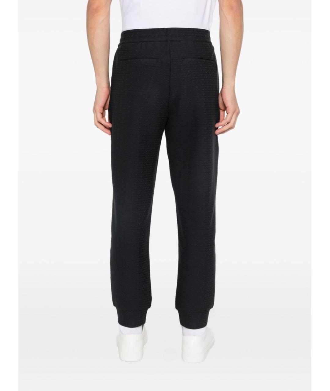 EMPORIO ARMANI Синие хлопковые повседневные брюки, фото 5