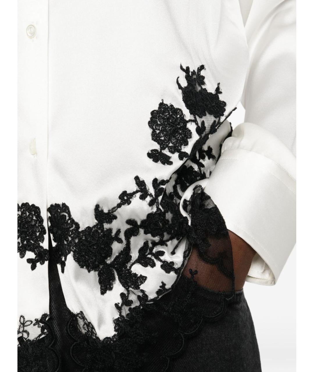 ERMANNO SCERVINO Белая шелковая рубашка, фото 2