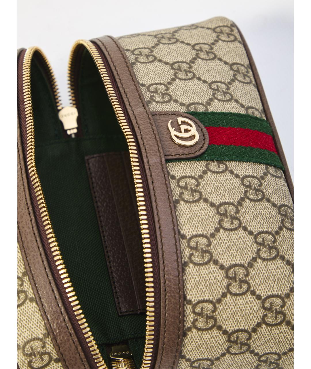 GUCCI Бежевая сумка через плечо из искусственной кожи, фото 4