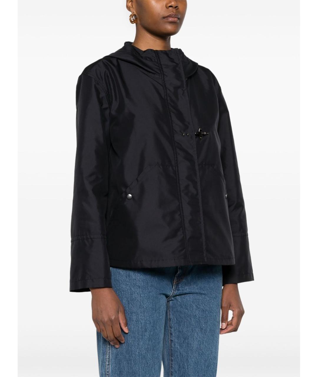 FAY Темно-синяя полиэстеровая куртка, фото 3