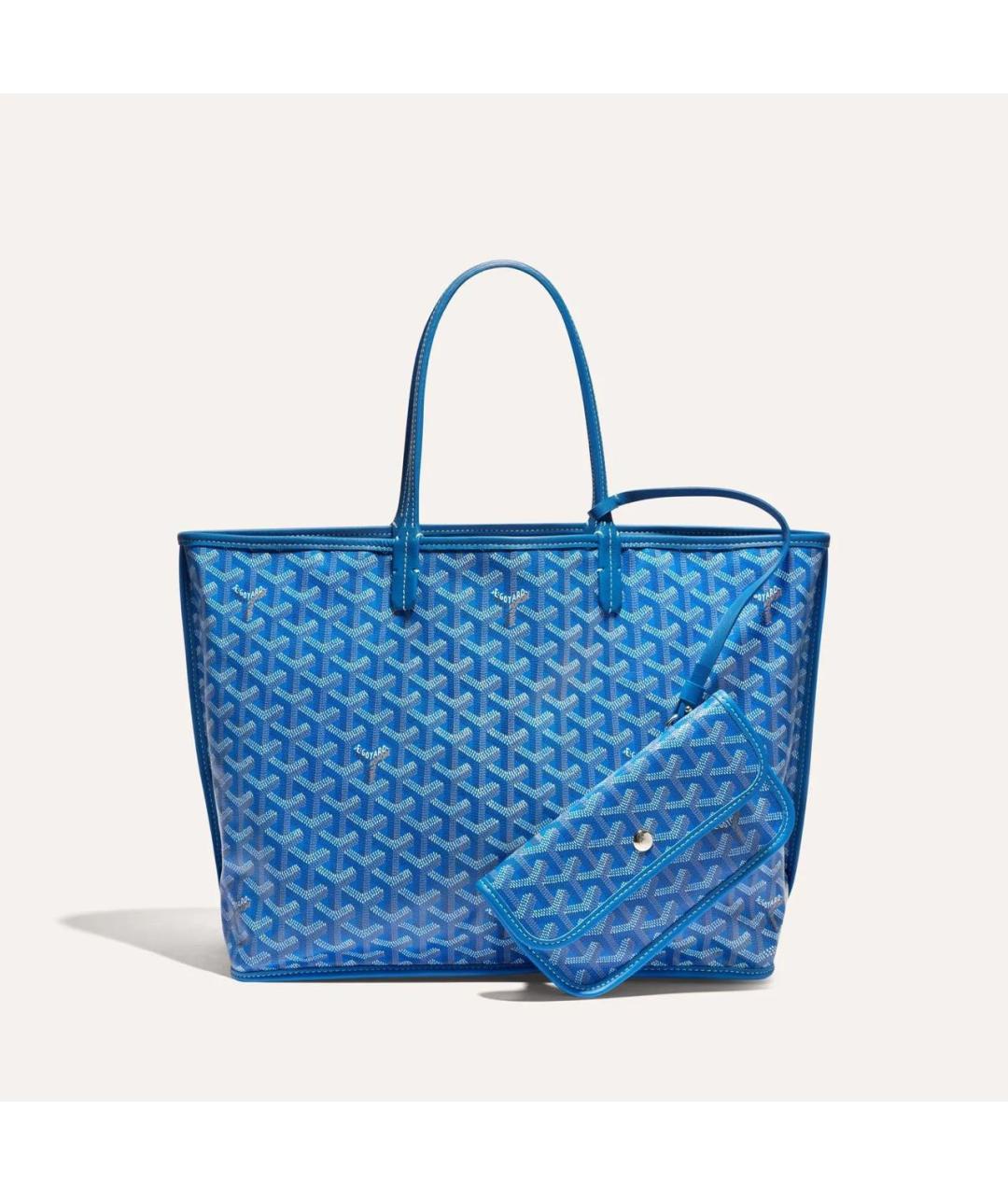 GOYARD Голубая сумка тоут, фото 5