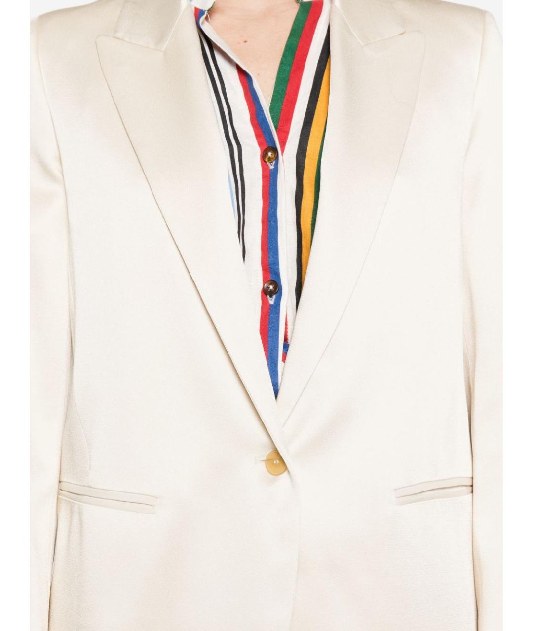 FORTE FORTE Бежевый жакет/пиджак, фото 4