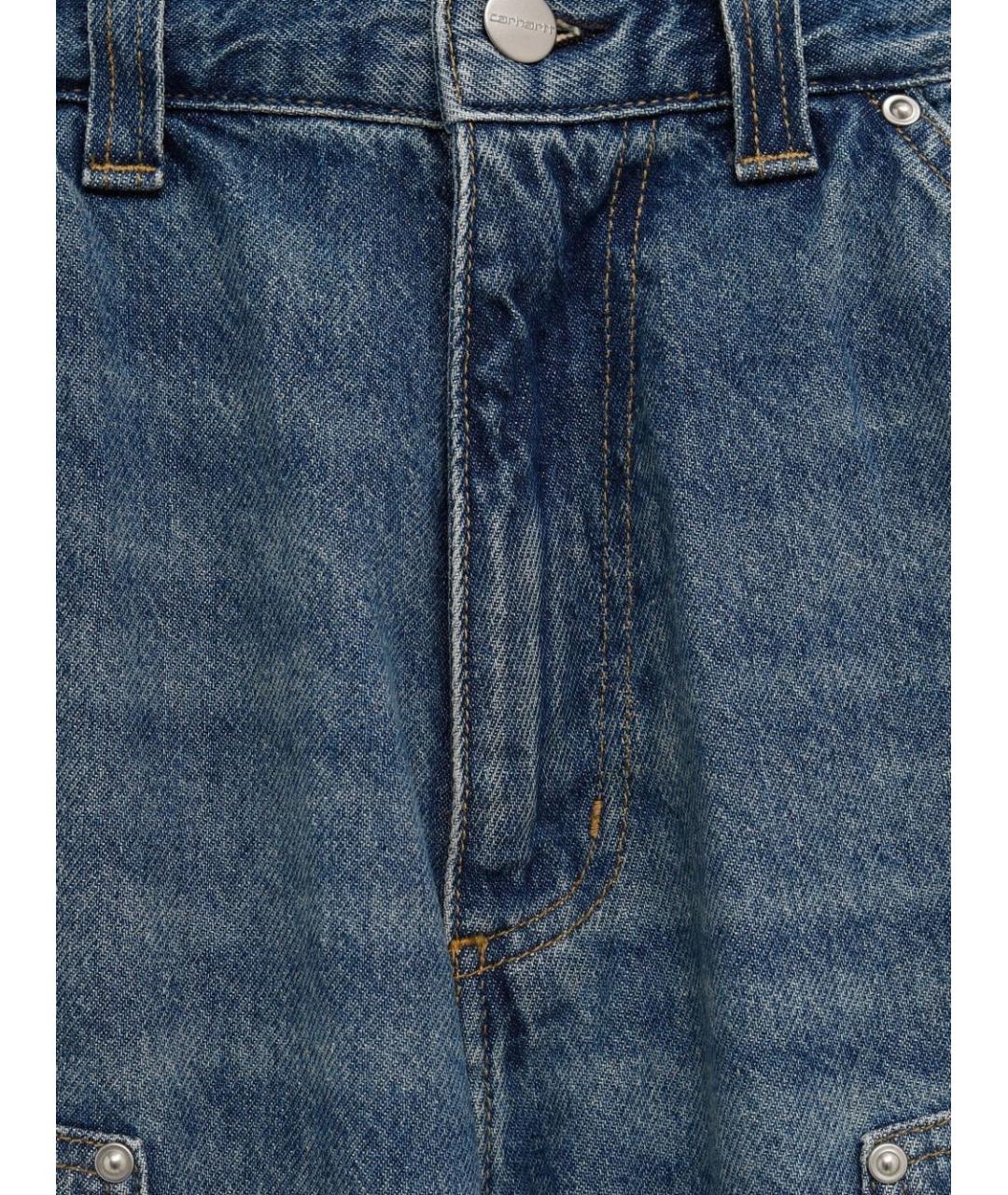 CARHARTT WIP Синие хлопковые шорты, фото 2