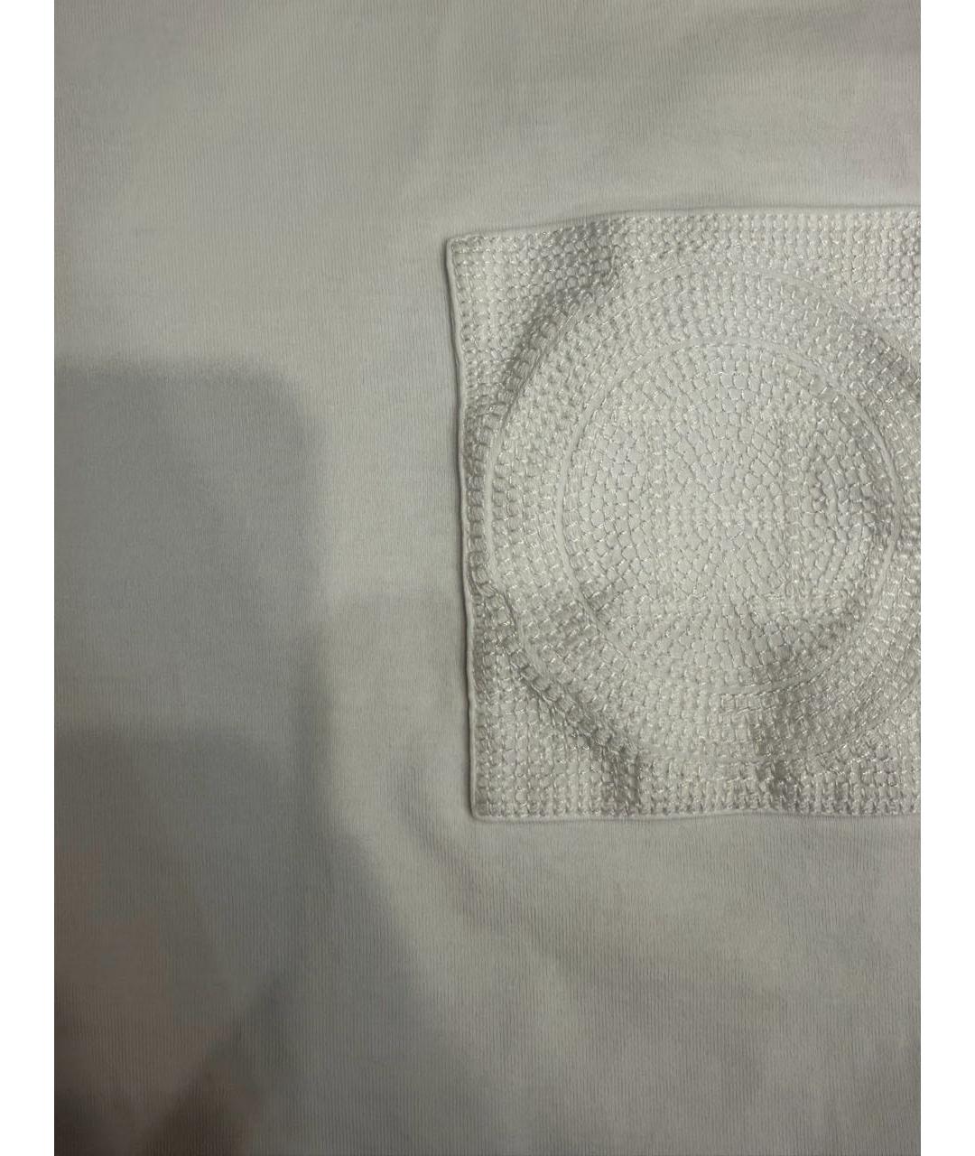 HERMES Белая хлопковая футболка, фото 4