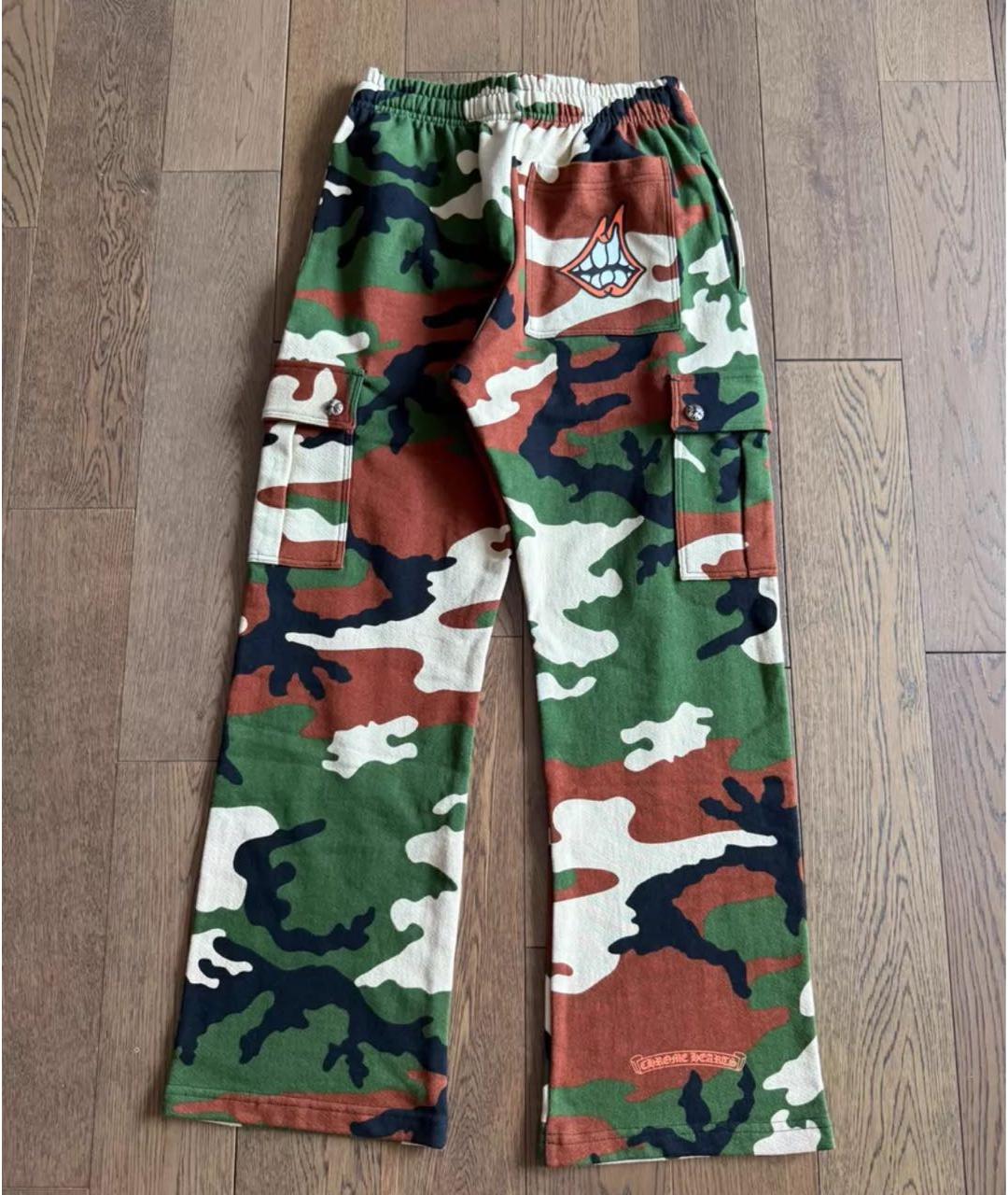 CHROME HEARTS Мульти хлопковые повседневные брюки, фото 3