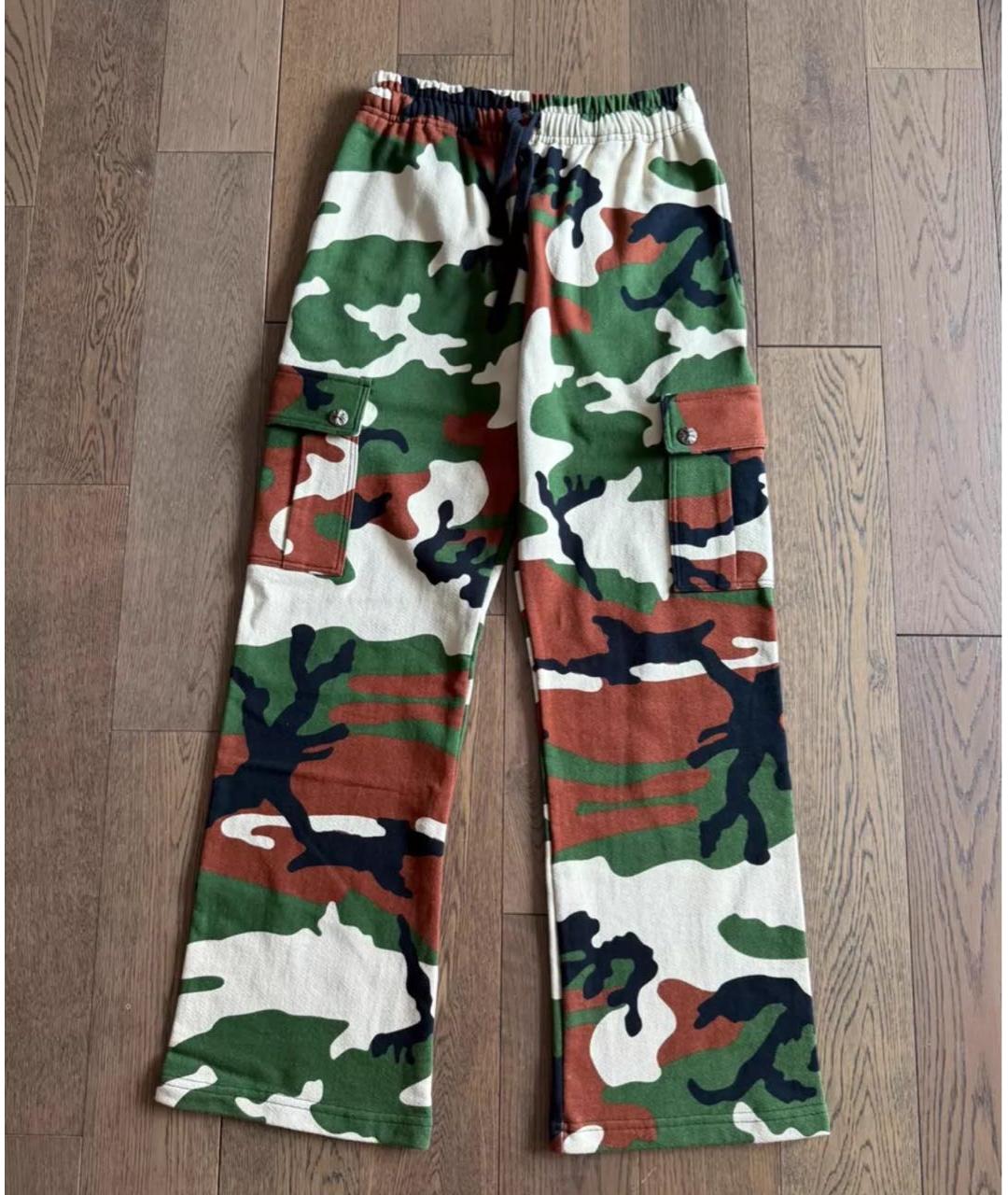 CHROME HEARTS Мульти хлопковые повседневные брюки, фото 5