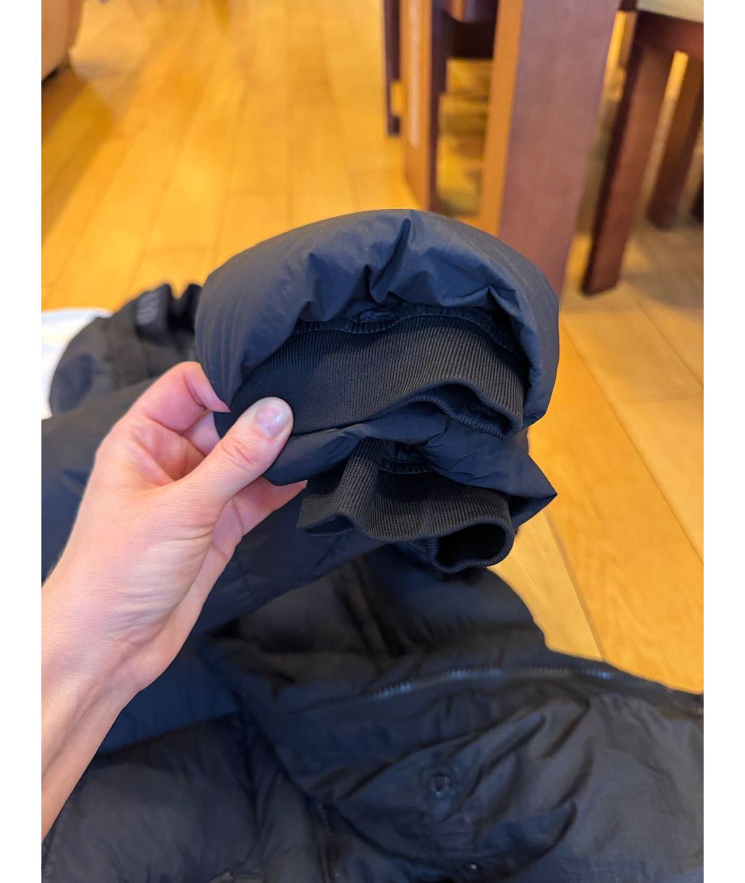 STONE ISLAND Синий полиуретановый пуховик, фото 3